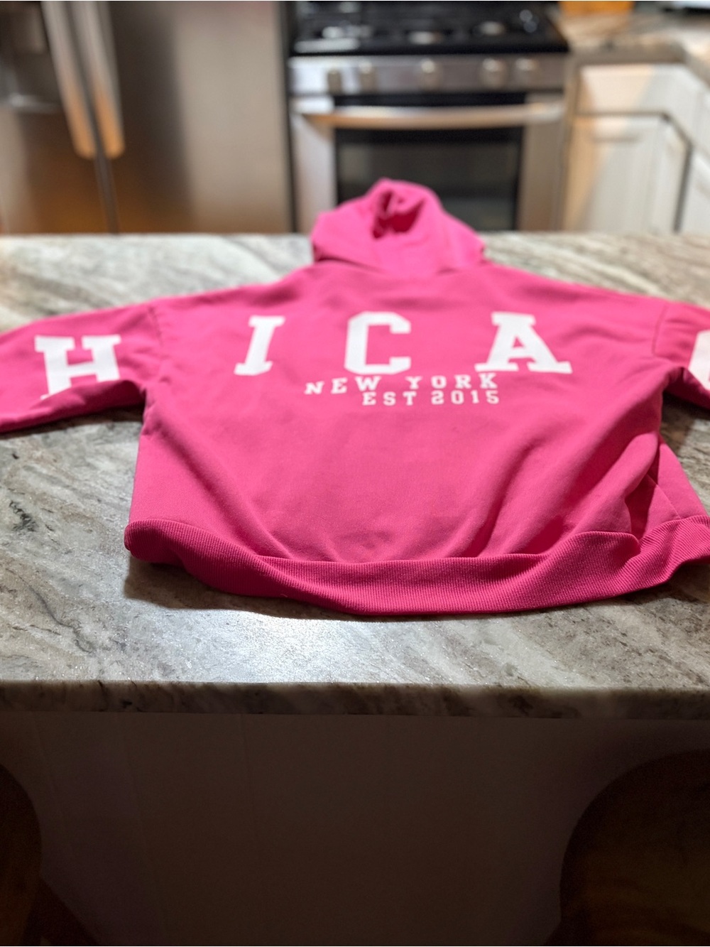 New York Pink Pullover Sweater